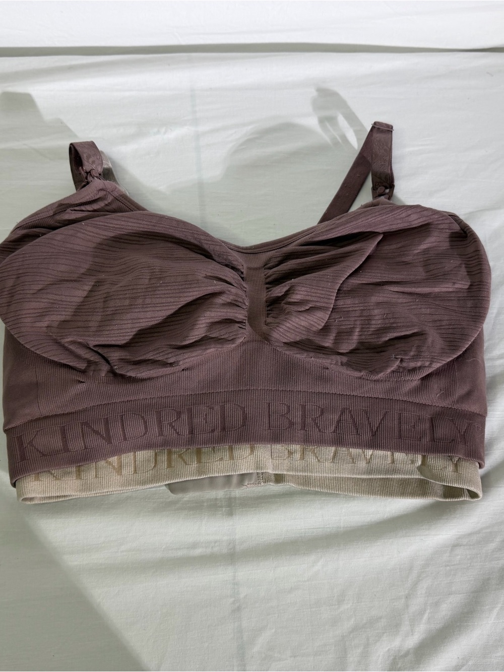 Kindred Bravely Mauve-Brick Nursing Bralette